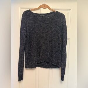 Eileen Fisher Women’s Navy Blue Pullover Sweater  Size M Italian Yarn